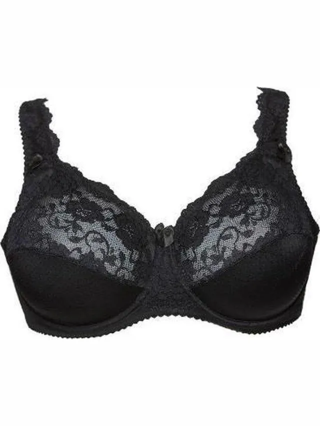 PLAISIR by Ulsoe Plaisir Beate beugel BH zwart 80E -grote maten met draagcomfort