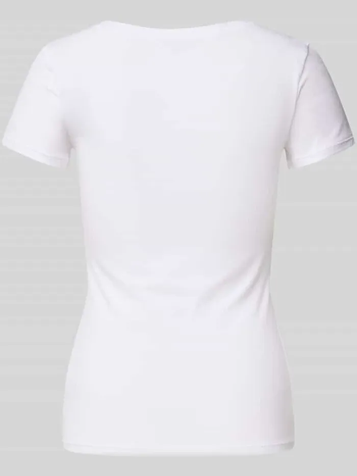 Polo Ralph Lauren Pyjamabovendeel met logostitching offwhite, foto 2
