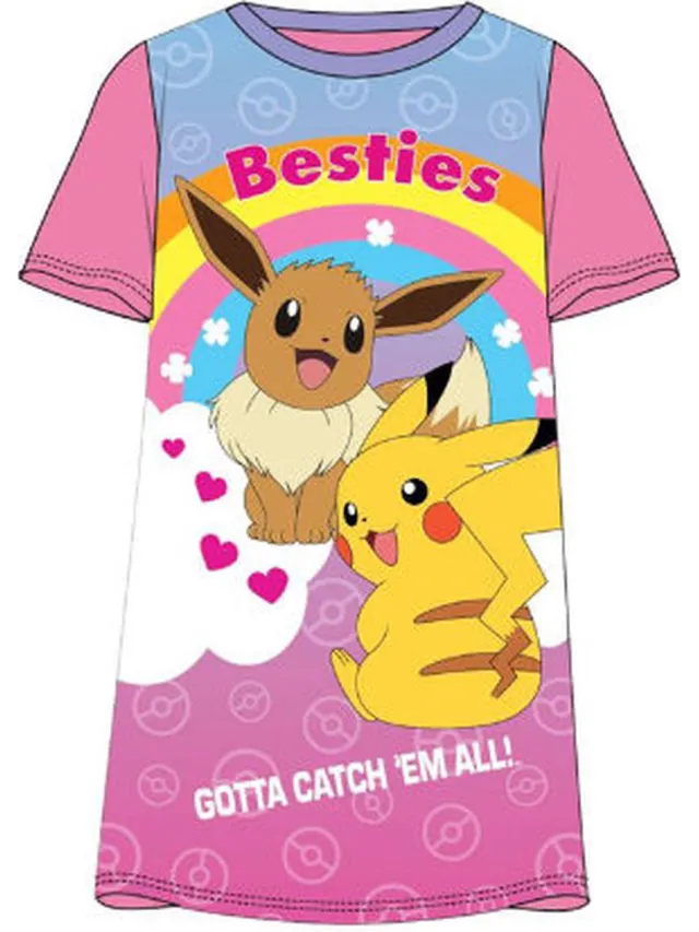 Pokémon Pokemon Nachthemd - Pyjama - Roze - Pokémon - Nachtjapon multi colour