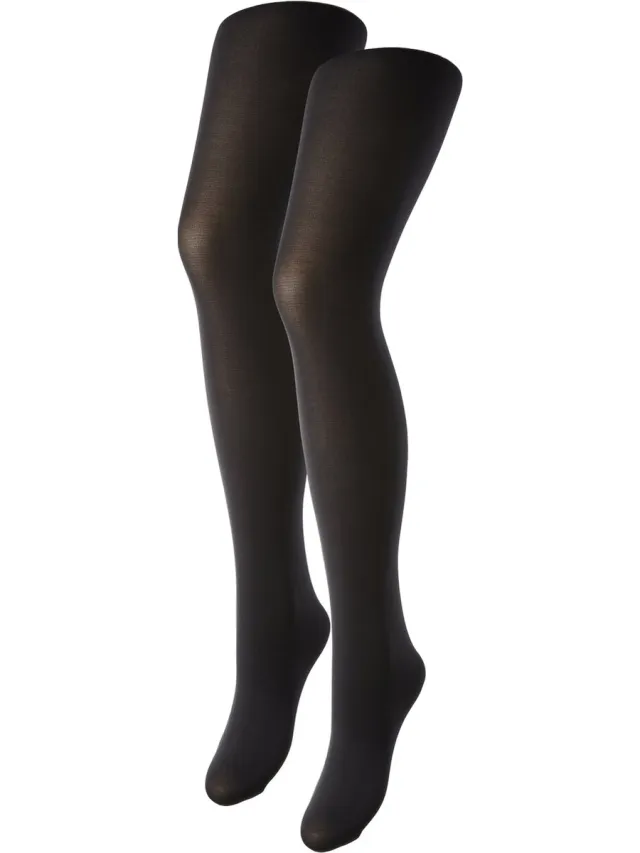 Pieces Panty 40 Denier - 2-pack Tights - Zwart