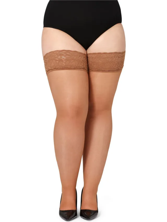 Bellivalini Dames Hold-Up Kousen - 20 Denier - licht glanzend - elastisch - Polyamide - BLV-GI-1126 - Brons