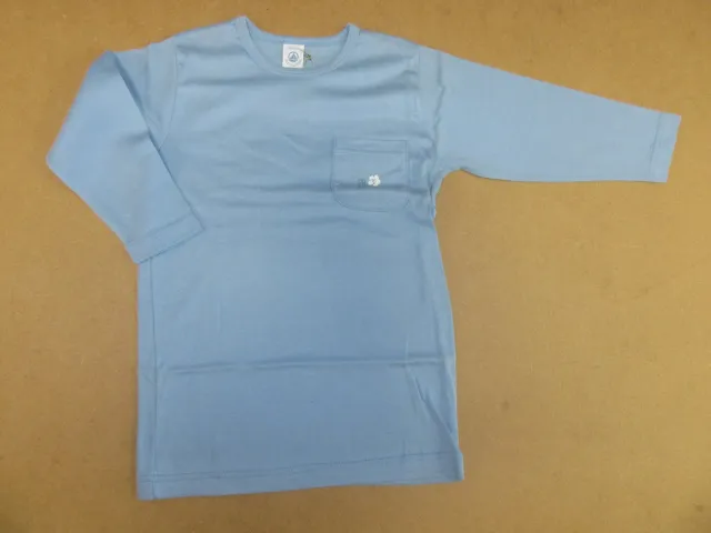 Petit Bateau Nachthemd - Slaapkleed - Blauw - Wol katoen - 4 jaar 102