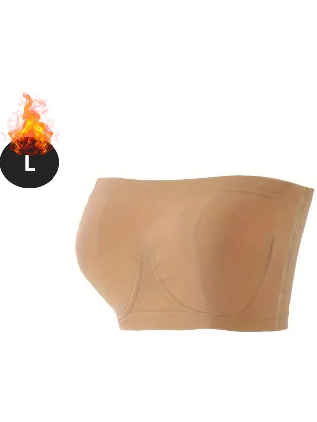 Livano BH Zonder Beugel - Zonder Bandjes - Push-up Bh's - Comfort Beha - Comfortabel - Sterk - Khaki