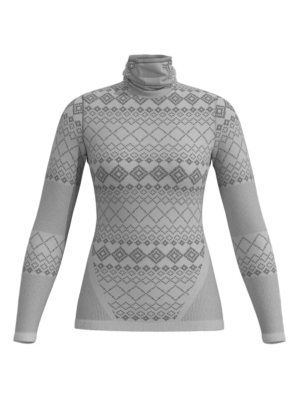 Löffler Transtex Warm RETR'X rolkraagshirt lange mouwen grijs