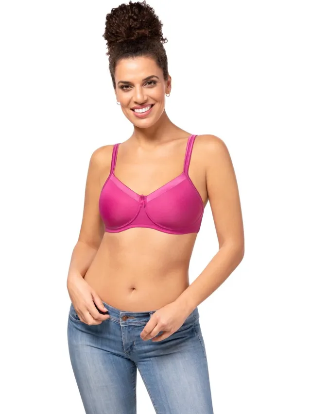 Amoena Amoena Prothese Bh Lara Satin SB magenta Roze