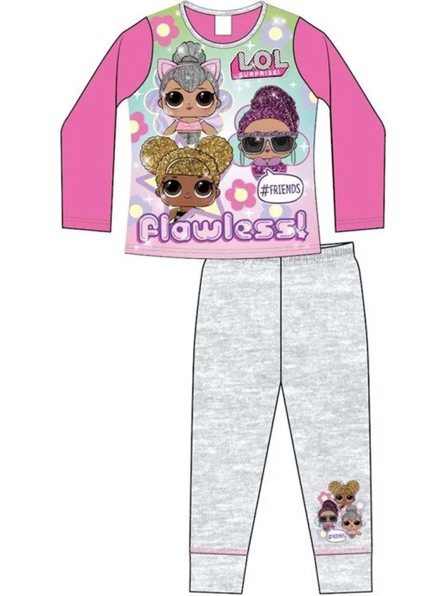 L.O.L. Surprise! Pyjama - grijs met roze - LOL Surprise - Meisjespyjama multi colour
