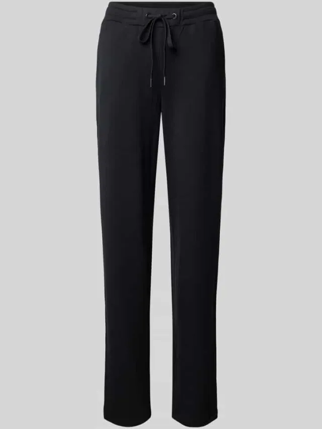 Hanro Regular fit pyjama met elastische band, model 'Balance' Zwart