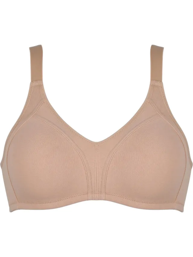 Naturana naadloze soft BH zonder beugels maat 90D beige