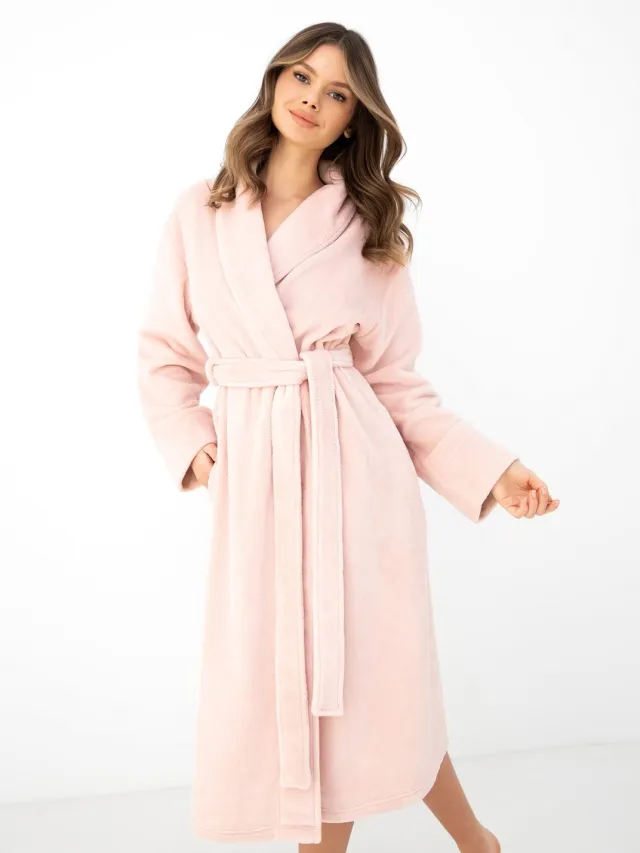 S& Sensis Sensis Fleece Badjas Sabele Dames 40 / Roze