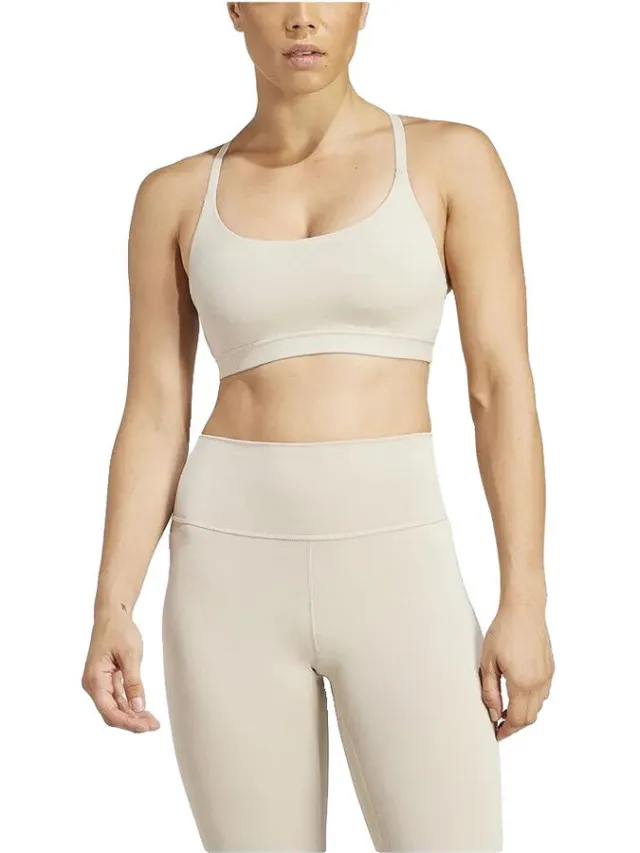 Adidas Bralette adidas Brassière All Me Light Support confort et maintien léger Beige