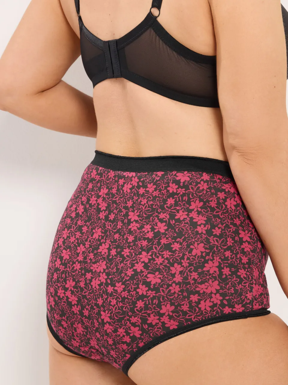Yours Yourset Set Van 5 Rode Maxislips Met Kleine Bloemenprintsize 54-56 rood, foto 4