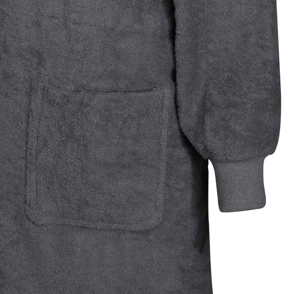 vidaXL Deken hoodie KINN Antraciet XXL Katoen, foto 3