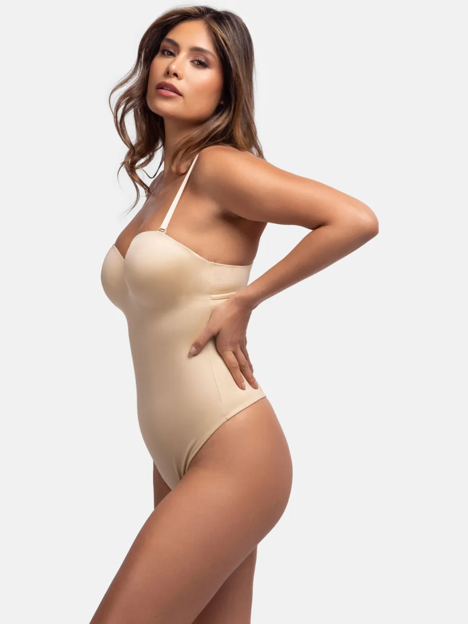 Dorina strapless corrigerende stringbody Sublime Sculpt beige, foto 5