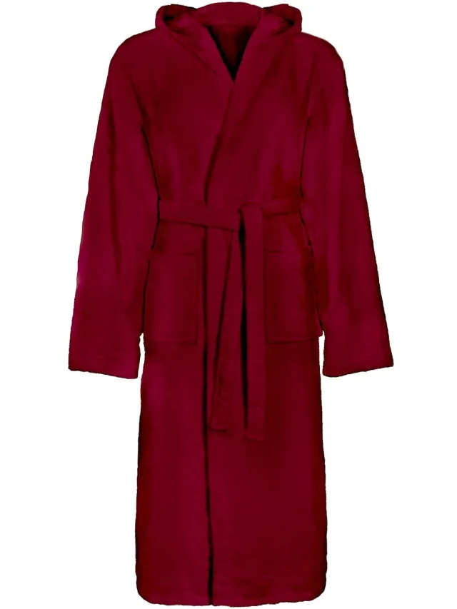 vidaXL Badjas KINN Rood XXL Katoen