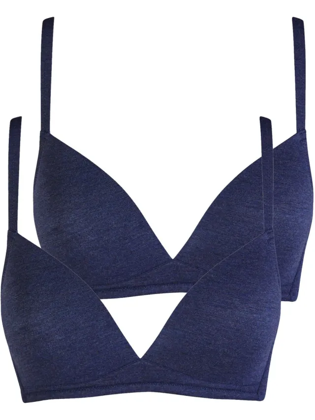 Nina von C. 2-pack Voorgevormde bh Light&Easy denim melange
