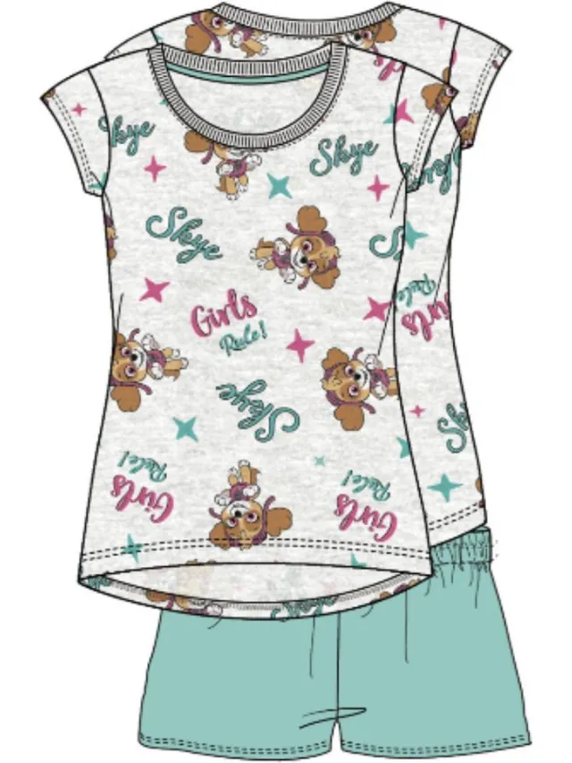 PAW Patrol Pyjama met korte mouw - grijs