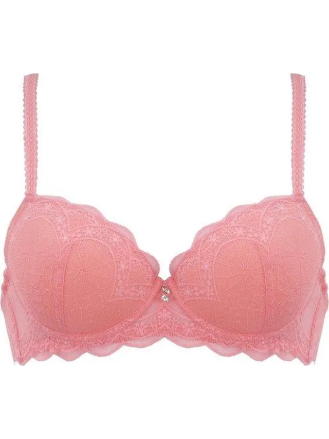 Naturana padded lace beugel BH maat 90C apricot