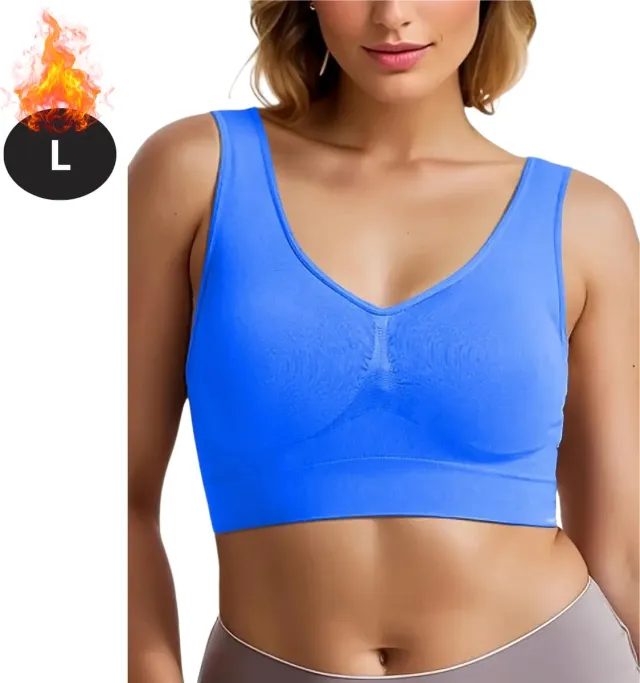 Livano BH Zonder Beugel - Zonder Bandjes - Push-up Bh's - Comfort Beha - Gemengd - Comfortabel - Koningsblauw