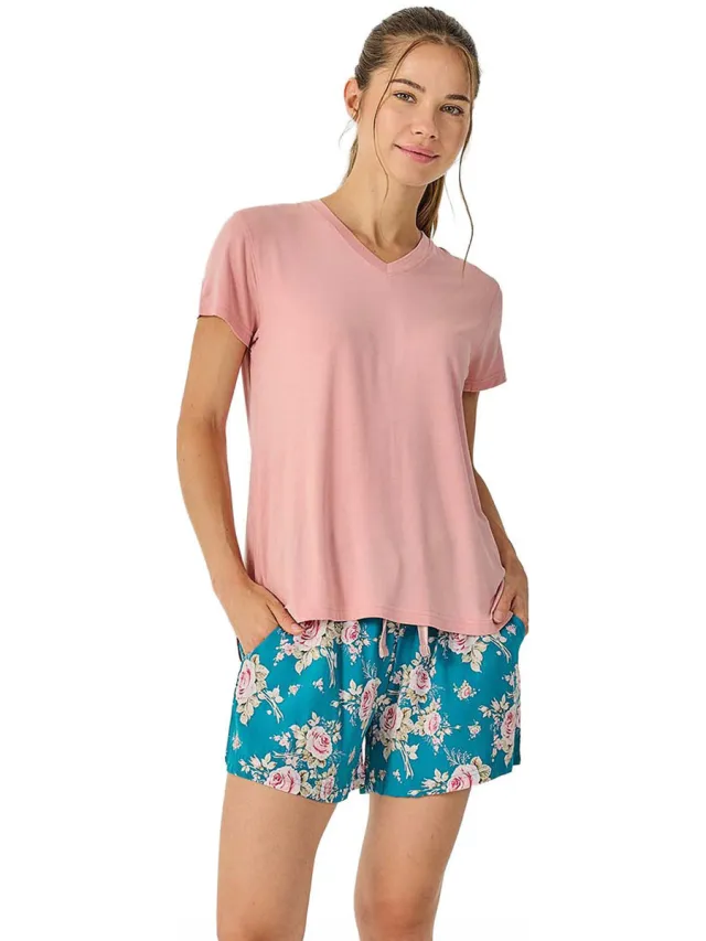 J&J Brothers JJB35 pyjamaset roze Multicolour