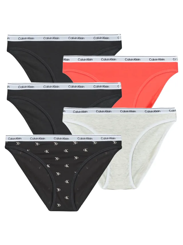 Calvin Klein BIKINI X5 slip zwart