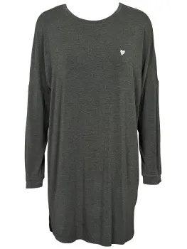 Missya Softness Long Sleeve Nightdress Grijs