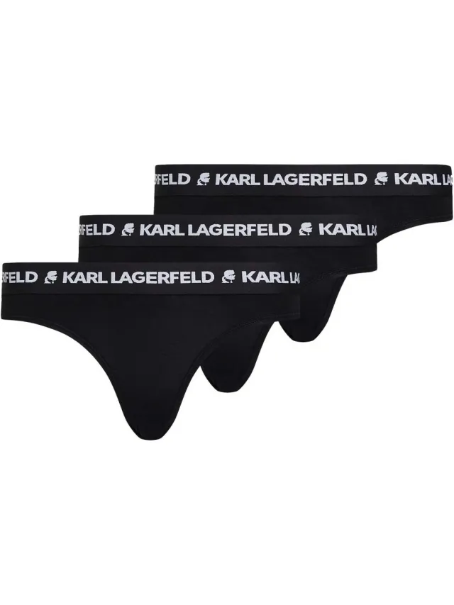 Karl Lagerfeld Logo Brief slip zwart