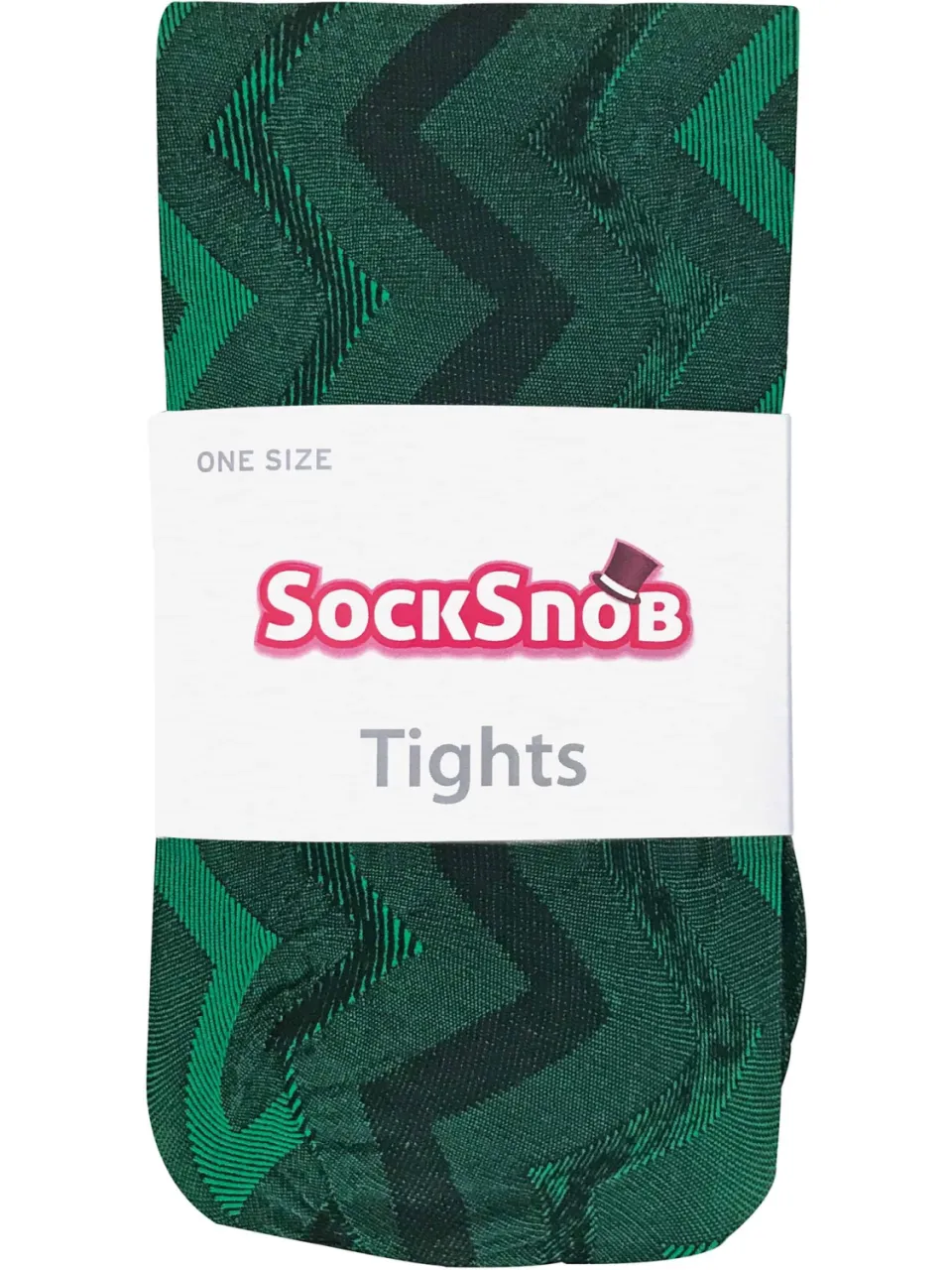 Sock Snob Dames80 denier ondoorzichtig patroon panty's - Weef Groen, foto 2