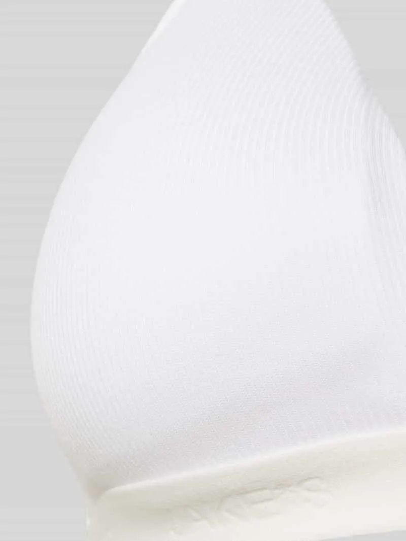 Jake*s Casual Triangel-bh met elastische band met logo wit, foto 3