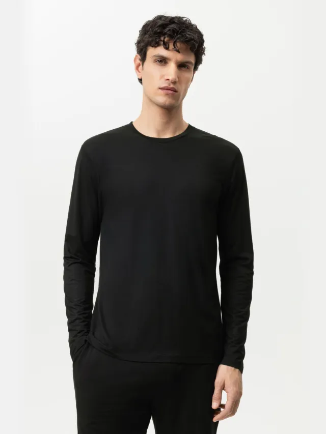 Mey Selection slim fit longsleeve zwart