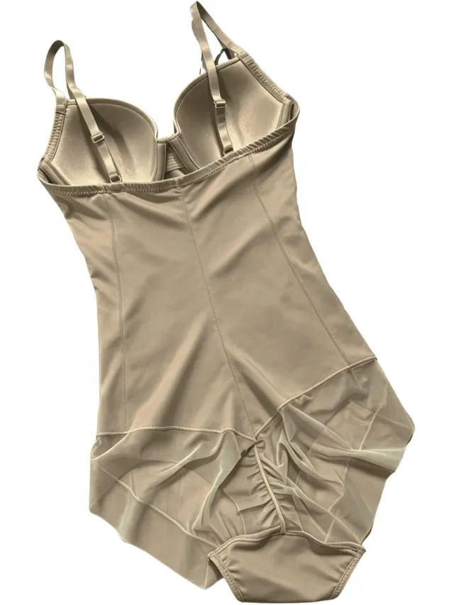 Currero Bodysuit Dames - Shapewear - Bodystocking - Corrigerende Body - Ingebouwde BH - Vormgevend & Afslankend Effect - Khaki