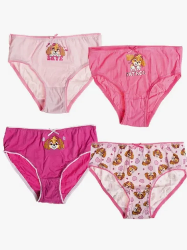 Nickelodeon paw petrol girls slips 4 pack 122-128 roze