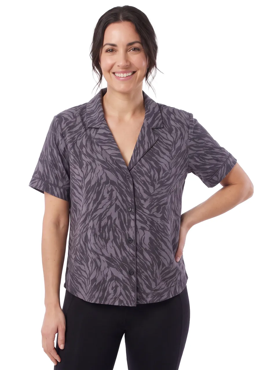 Gap Damespyjamashirt met korte mouwen 709290 Grijs