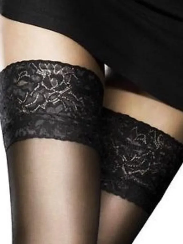 Fiore Milena stay up kousen 20 den maat M light natural