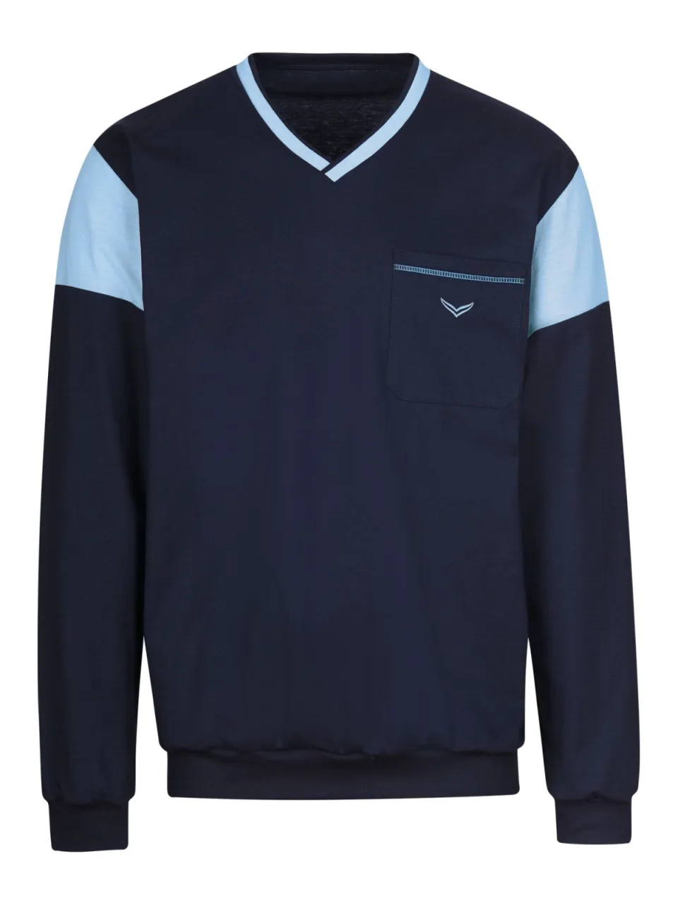 TRIGEMA Classic Fit pyjama donkerblauw