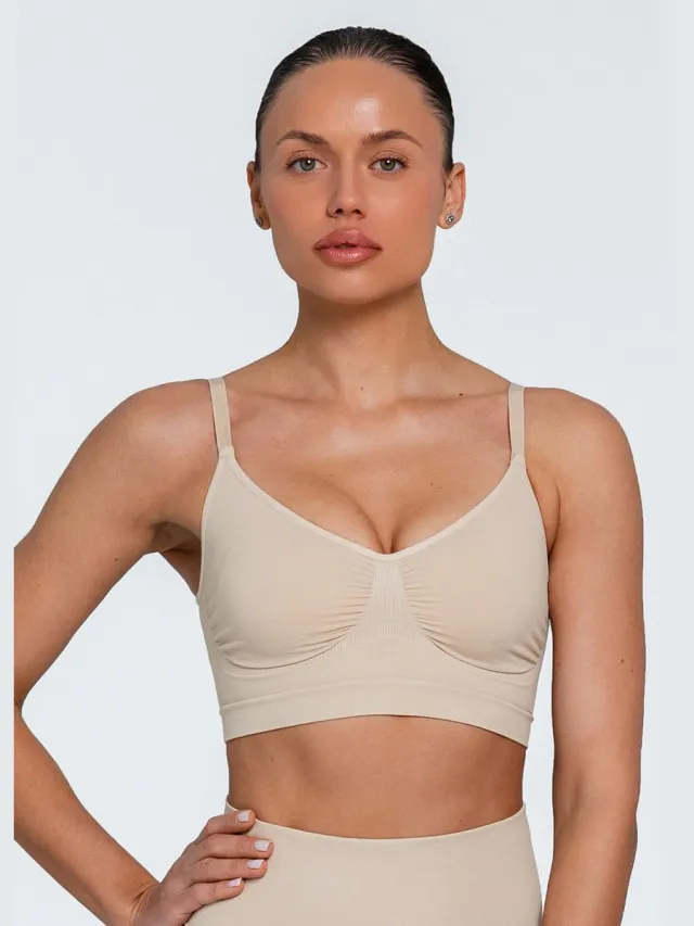 Giulia Bra Shapewear – Corrigerend Bra – Seamless – Dames – Verstelbare Bandjes - SM - Light Nude