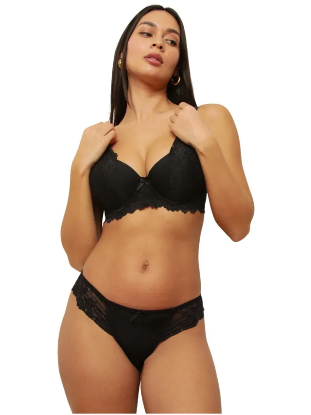La Modeuse gewatteerde bh 77475 zwart