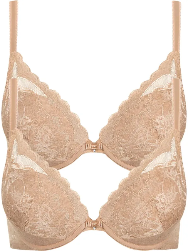 Lisca 2-pack Push-up BH Evelyn zoete amandel