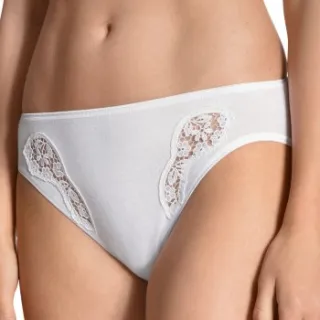 Calida Feminin Sense minislip wit Zwart,Wit