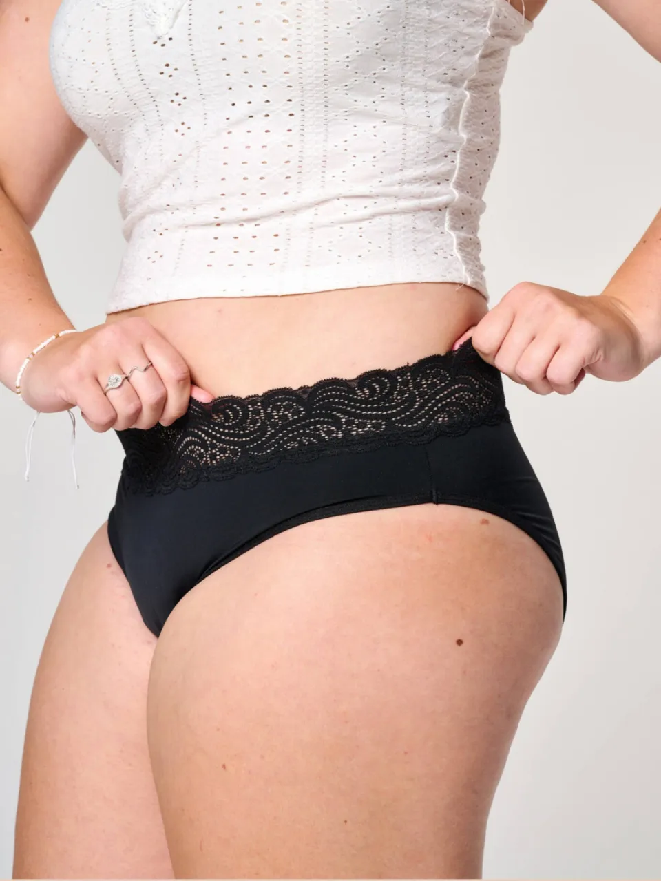 Moodies Undies sterk absorberende menstruatieslip zwart, foto 6