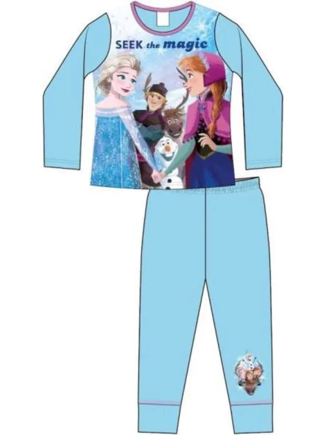 Disney Frozen Frozen pyjama - Seek the Magic - blauw - Meisjespyjama