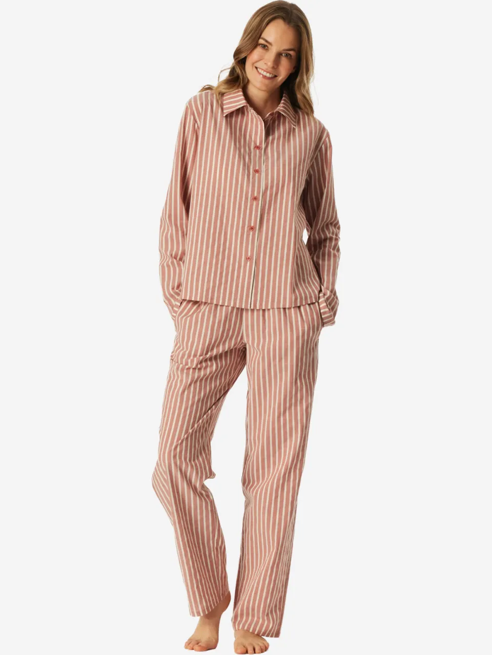 Schiesser Vrouwen Pyjama Selected Premium Oranje