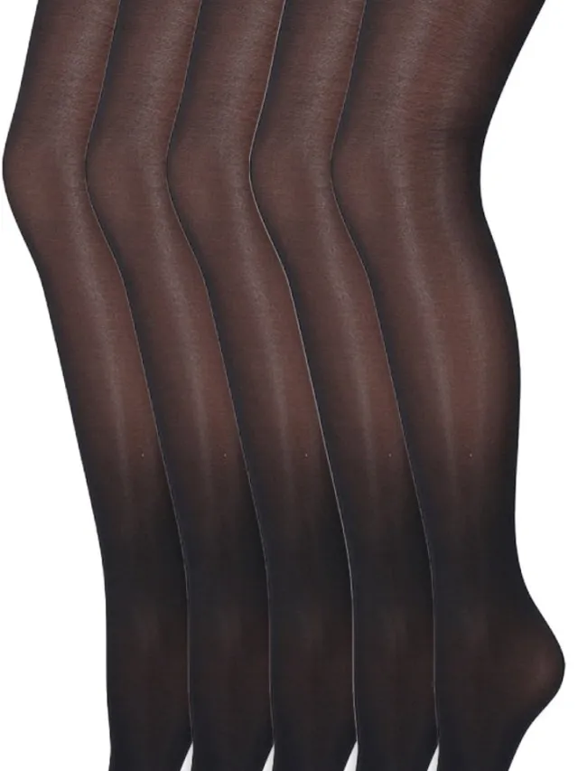Marianne Glans Panty | 35 Denier | Merk: Marianne | Maat: S T/M Xxl | Kleur: Marine Blauw | 5 Paar