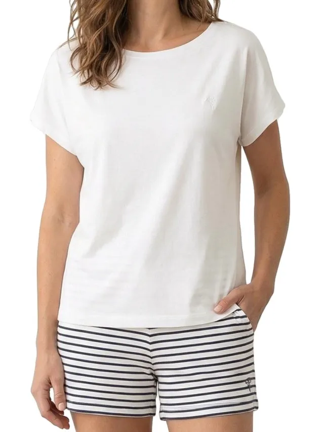 Joop! Dames pyjama Cosy navy stripes
