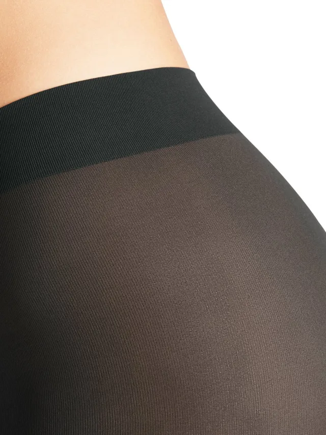Falke Pure Matt eenkleurig materiaal ondoorzichtig 100 DEN panty dames grijs