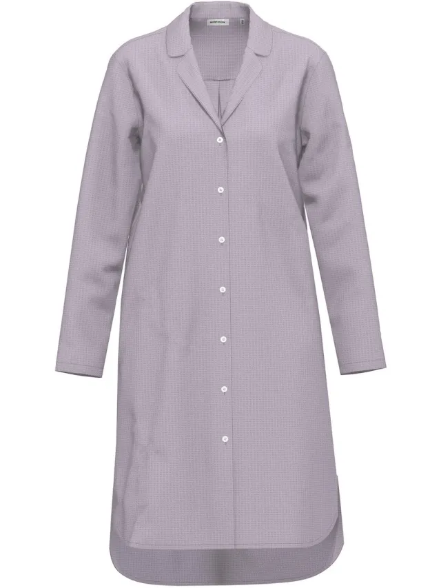 Seidensticker Dames Nachthemd Lang Met Knoopsluiting mauve shadow