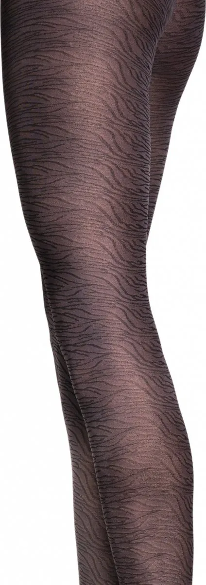 marc marcs zebra print panty maat S/M antraciet