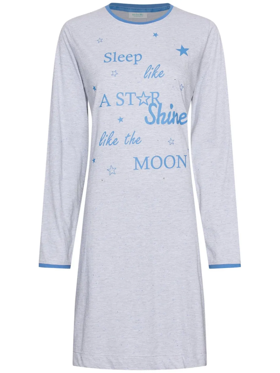 Rebelle Sleeping Stars nachthemd blauw/wit, foto 2