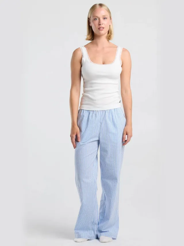 America Today pyjamabroek - lichtblauw Lichtblauw/wit
