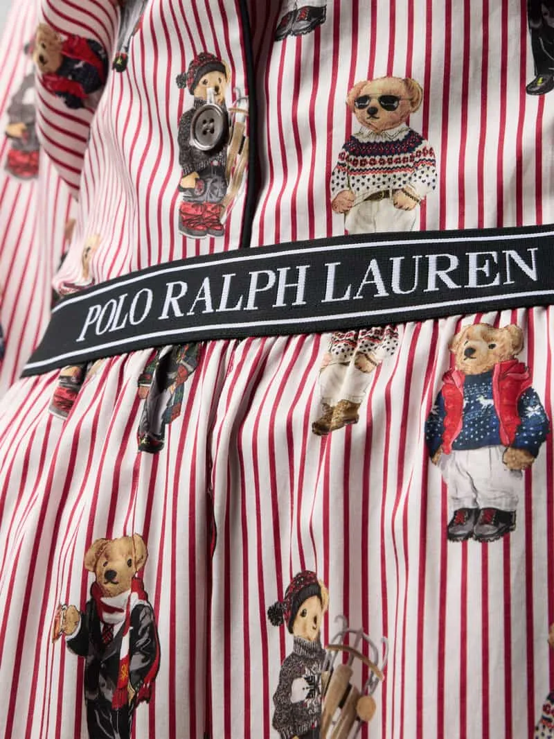 Polo Ralph Lauren Regular fit pyjamaset met polo bear-motief rood, foto 2