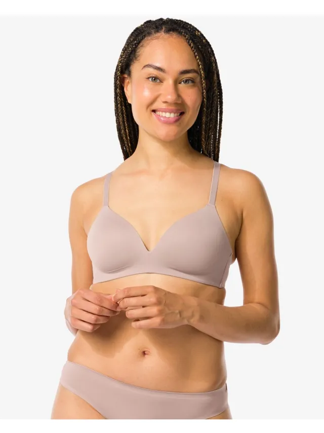 HEMA Voorgevormde bh zonder beugel beige